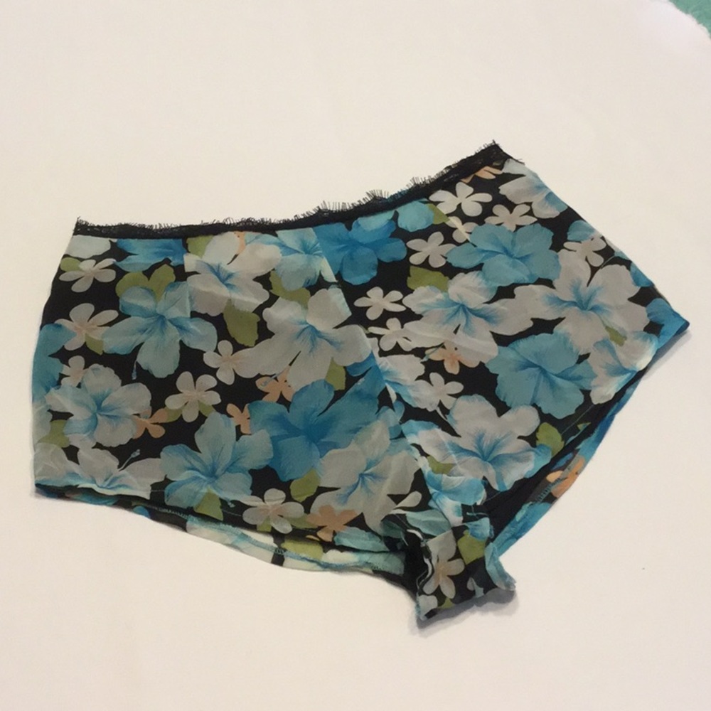Lined Slinky Short Shorts